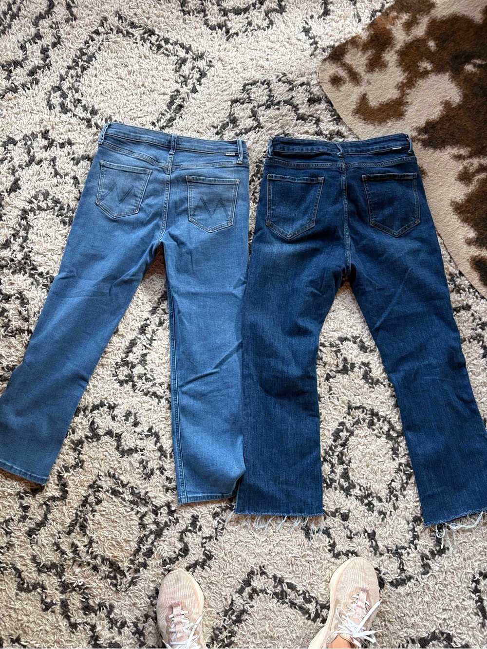 MOTHER Women's Straight Jeans - Light Blue & Dark Blue set size 29 - Picture 2 of 8
